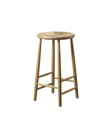 J165C Barkruk 65 cm - Oak nature lacquered-nature - FDB Møbler