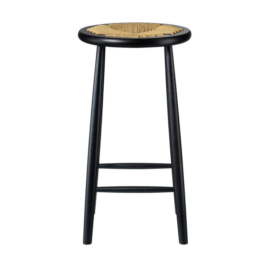 FDB Mobler J165C Counter Round barkruk Oak black painted-nature