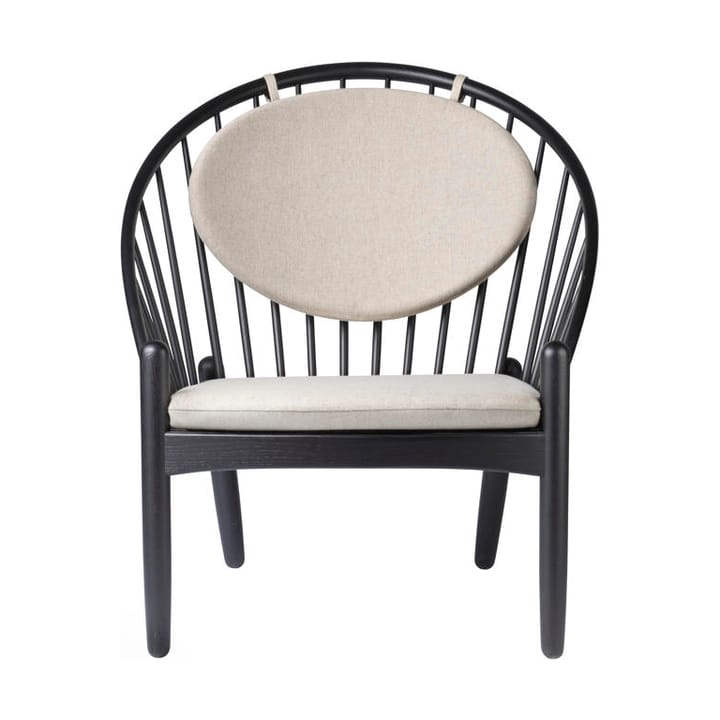 J166 Jørna stoel - Oak black painted-beige - FDB Møbler