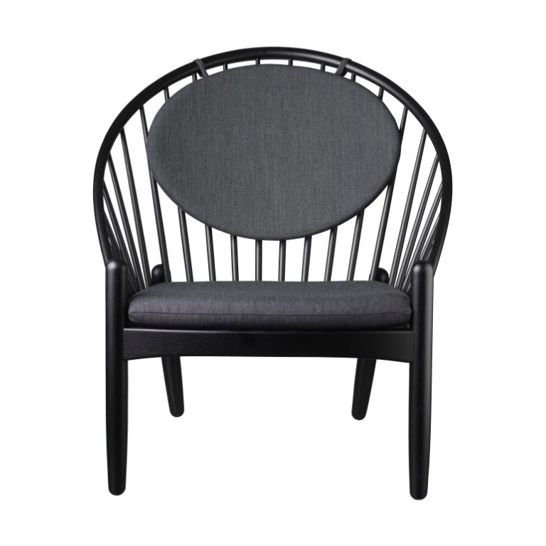 FDB Mobler J166 Jorna stoel Oak black painted-dark grey