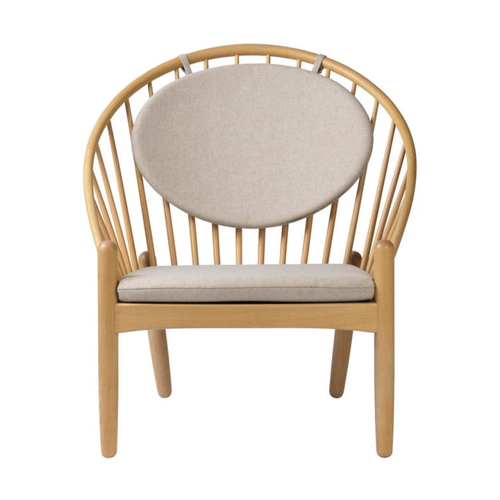 J166 Jørna stoel - Oak nature lacquered-beige - FDB Møbler
