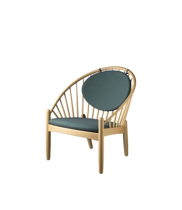 J166 Jørna stoel - Oak nature lacquered-dark green - FDB Møbler