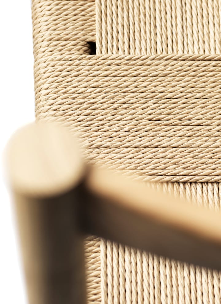 J178 Lønstrup stoel v2, Oak nature lacquered-papercord FDB Møbler
