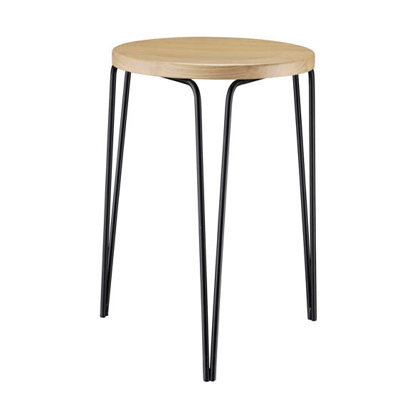 FDB Mobler J179 Skjern kruk Steel black painted-ash nature oiled