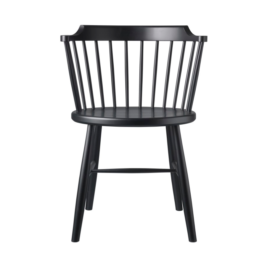 FDB Mobler J18 stoel Beech black painted | Scandinavisch Interieur | Stoelen | Zwart