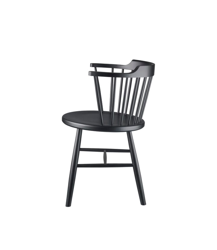 J18 stoel, Beech black painted FDB Møbler
