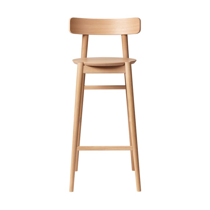 J184 Øst barkruk 75 cm, Oak nature lacquered FDB Møbler