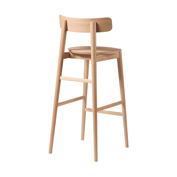 J184 Øst barkruk 75 cm, Oak nature lacquered FDB Møbler