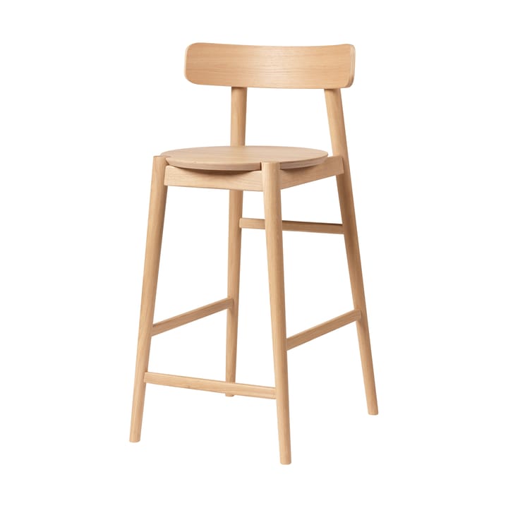 J185 Øst barkruk 65 cm, Oak nature lacquered FDB Møbler