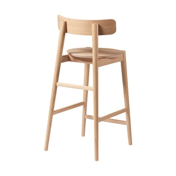 J185 Øst barkruk 65 cm - Oak nature lacquered - FDB Møbler