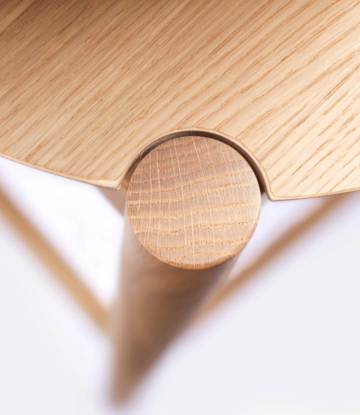 J185 Øst barkruk 65 cm, Oak nature lacquered FDB Møbler
