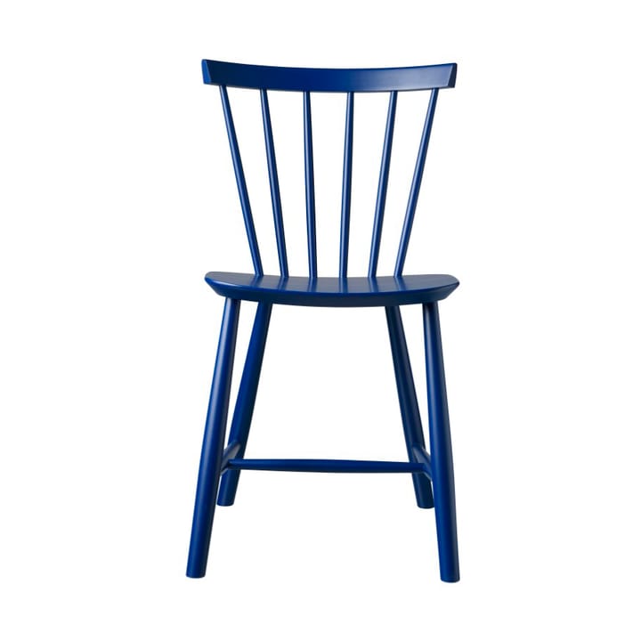 J46 stoel - Beech dark blue painted - FDB Møbler
