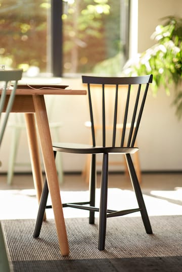 J46 stoel - Beech dark blue painted - FDB Møbler