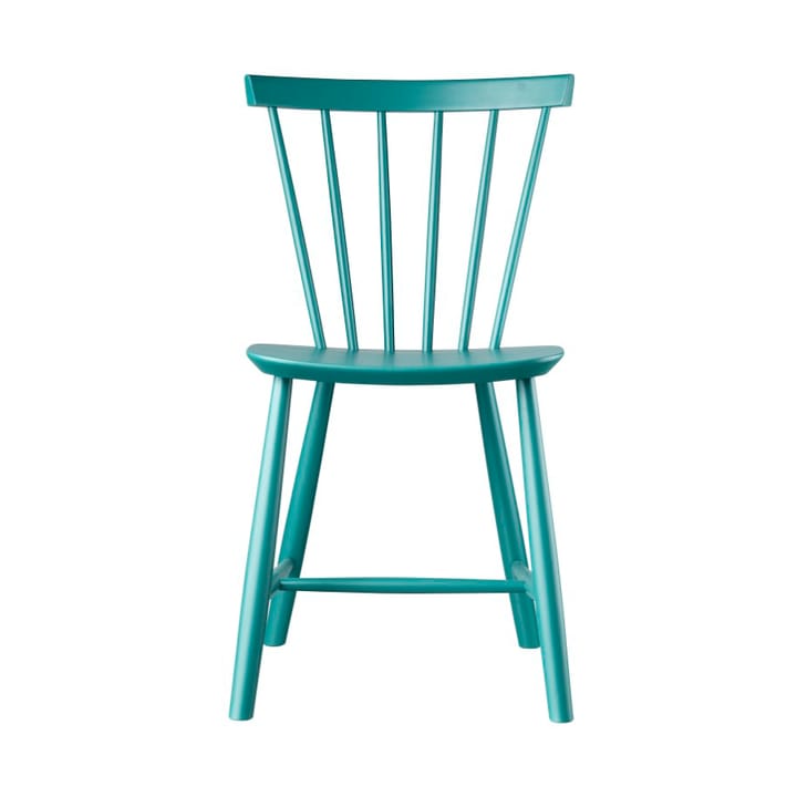 J46 stoel - Beech ptroleum blue painted - FDB Møbler