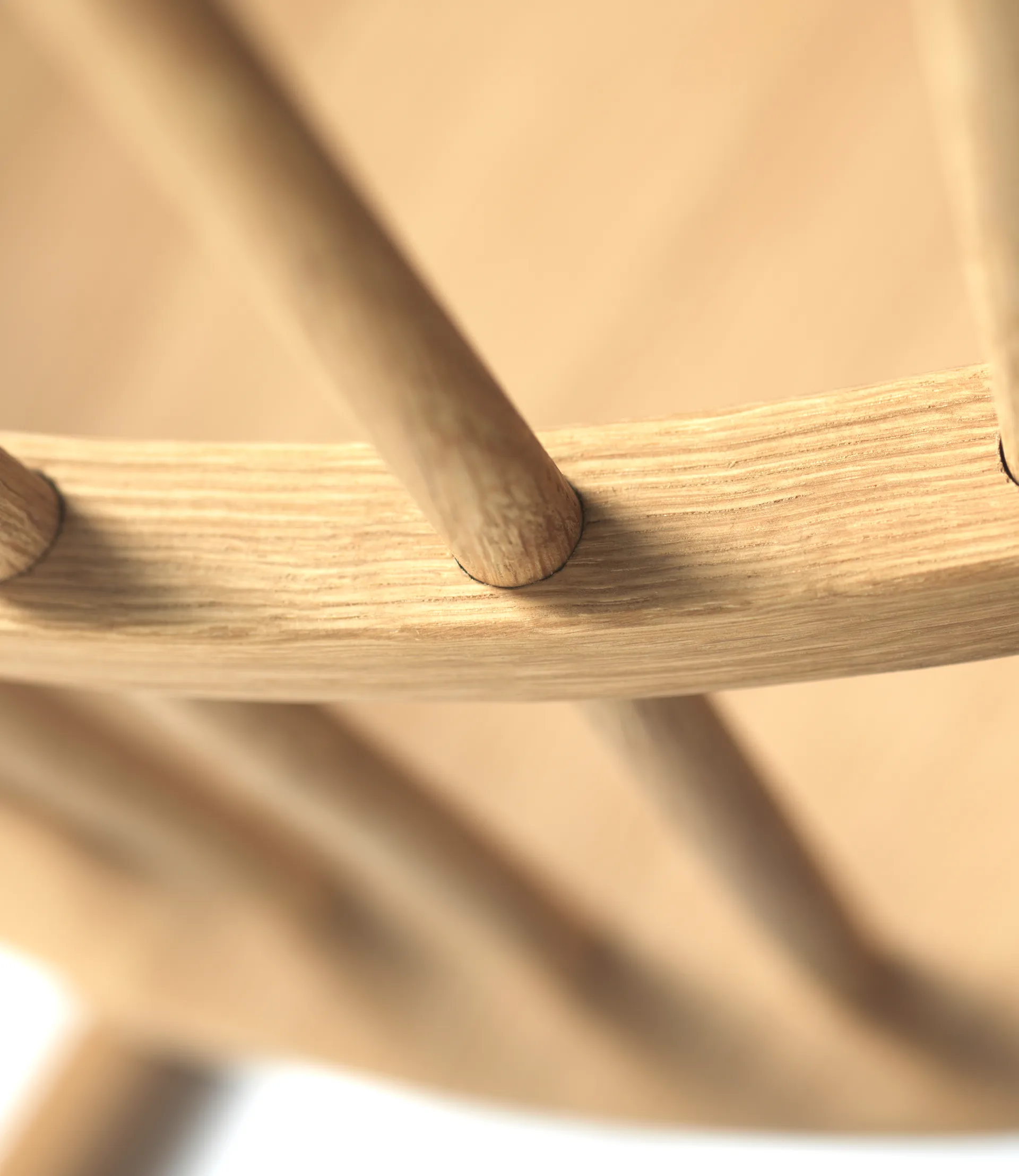 J52G schommelstoel, Oak nature oil FDB Møbler