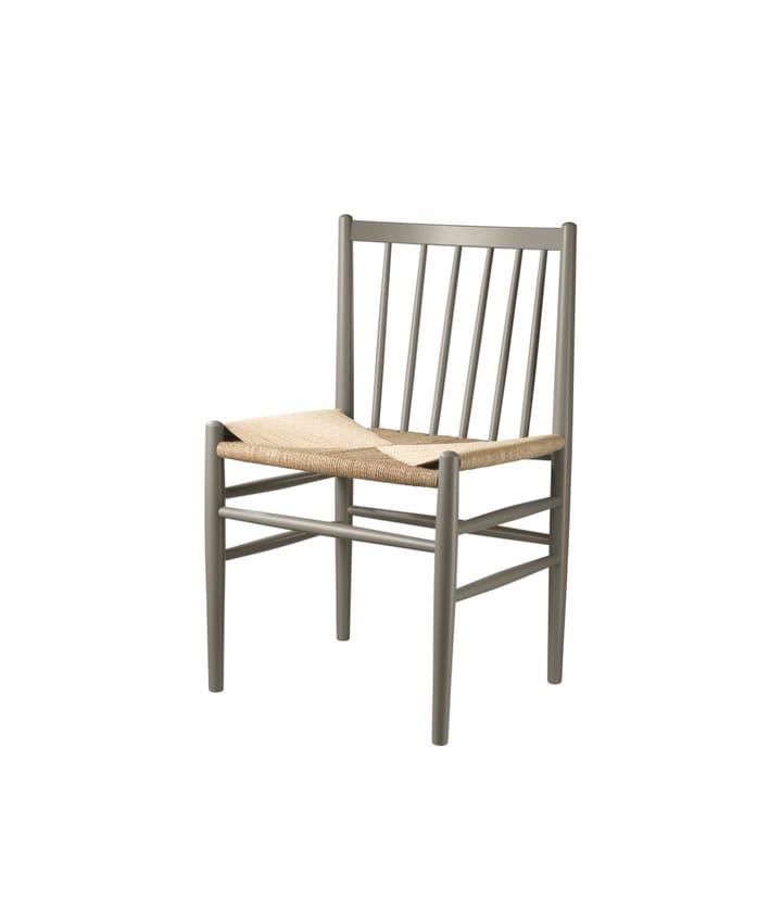 J80 stoel, Beech moss grey painted-nature FDB Møbler
