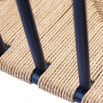 J80 stoel - Steel blue beuken-paper cord - FDB Møbler