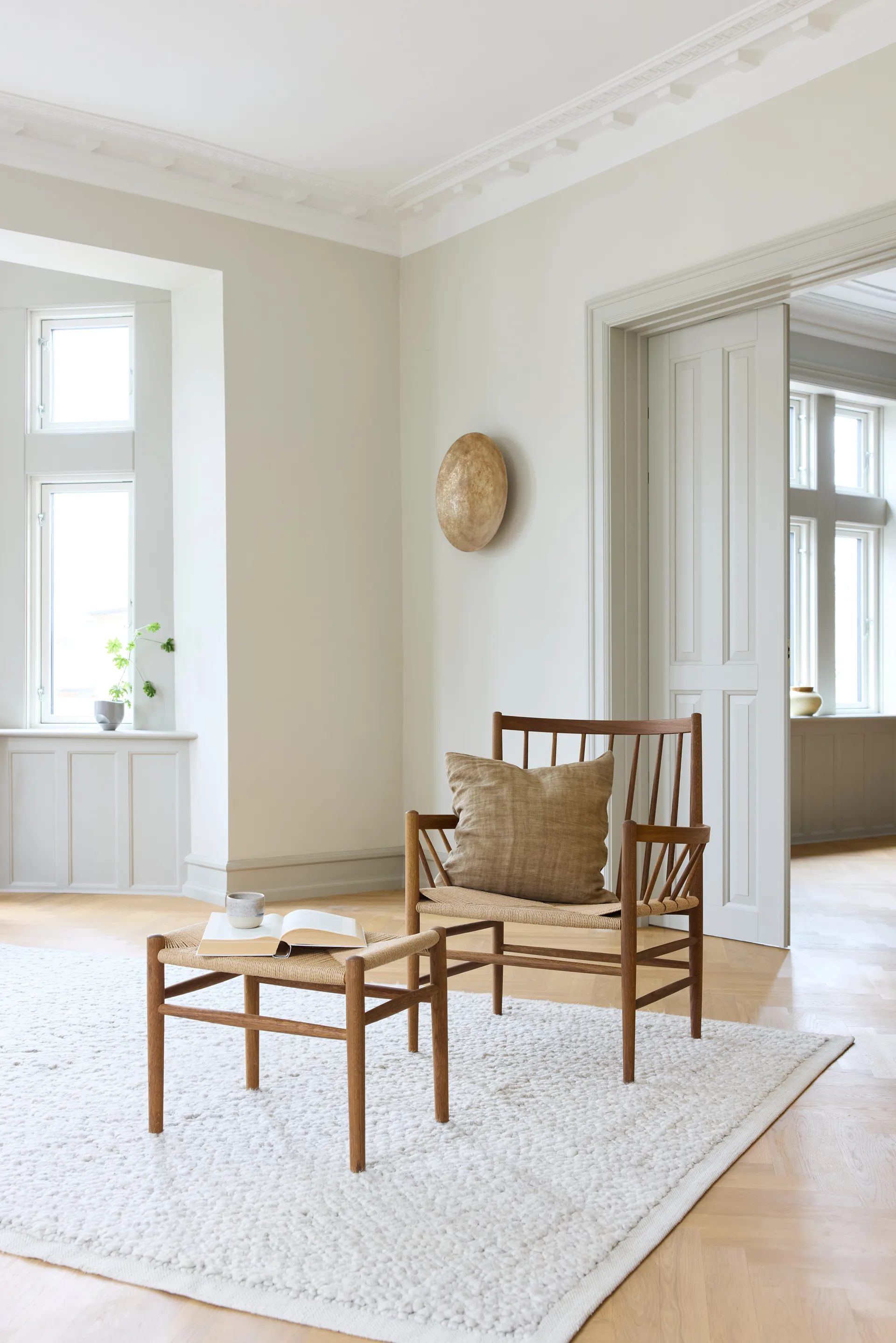 J83 kruk, Smoked oak oiled-nature FDB Møbler