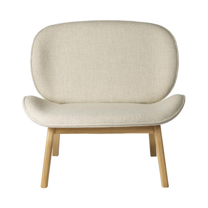 FDB Mobler L32 Suru loungestoel Oak nature lacquered-light beige