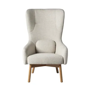 L35 Gesja Wing Chair Fauteuil - Beige-gelakt eiken - FDB Møbler