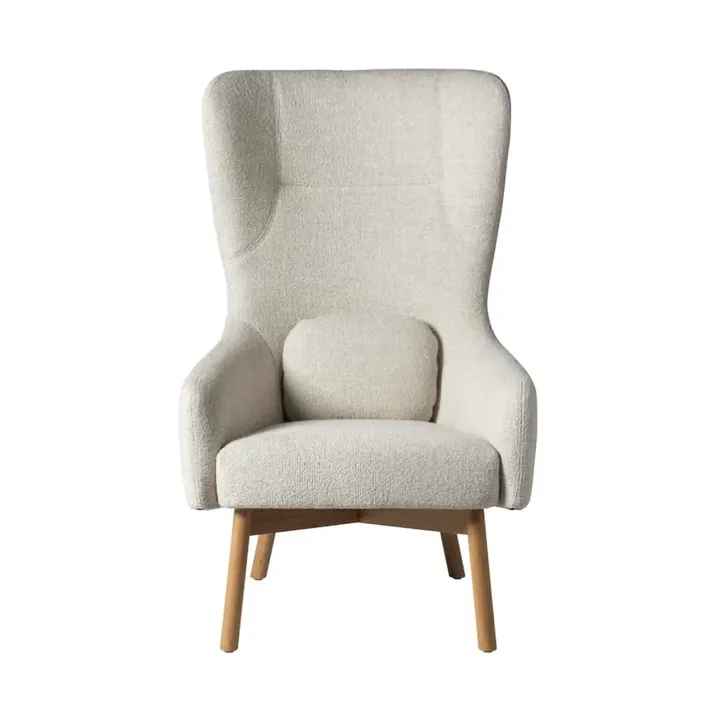 L35 Gesja Wing Chair Fauteuil - Beige-gelakt eiken - FDB Møbler