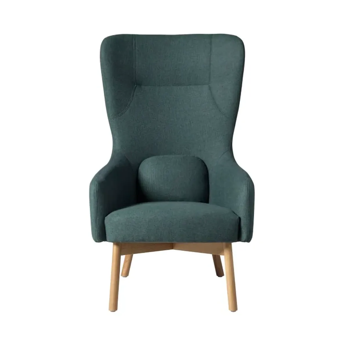 L35 Gesja Wing Chair Fauteuil, Groen-gelakt eiken FDB Møbler