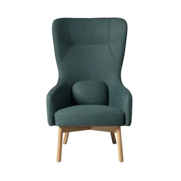 L35 Gesja Wing Chair Fauteuil - Groen-gelakt eiken - FDB Møbler