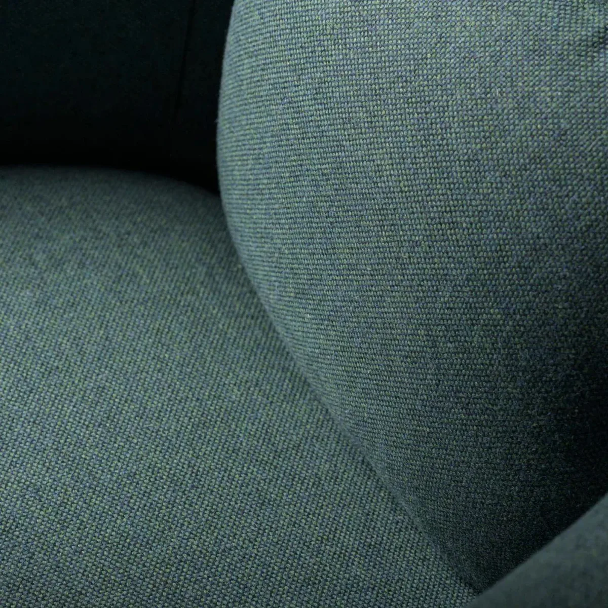 L35 Gesja Wing Chair Fauteuil, Groen-gelakt eiken FDB Møbler