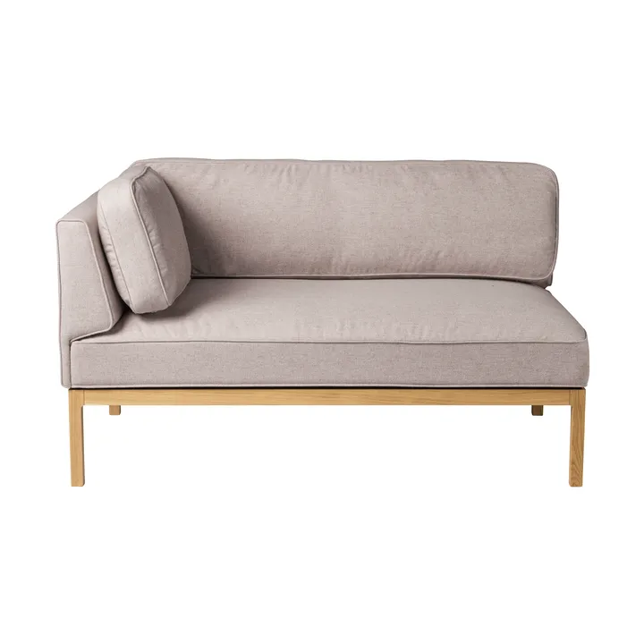 L37 7-9-13 bankmodule linkerhoek 130 cm - Stone-gelakt eiken - FDB Møbler