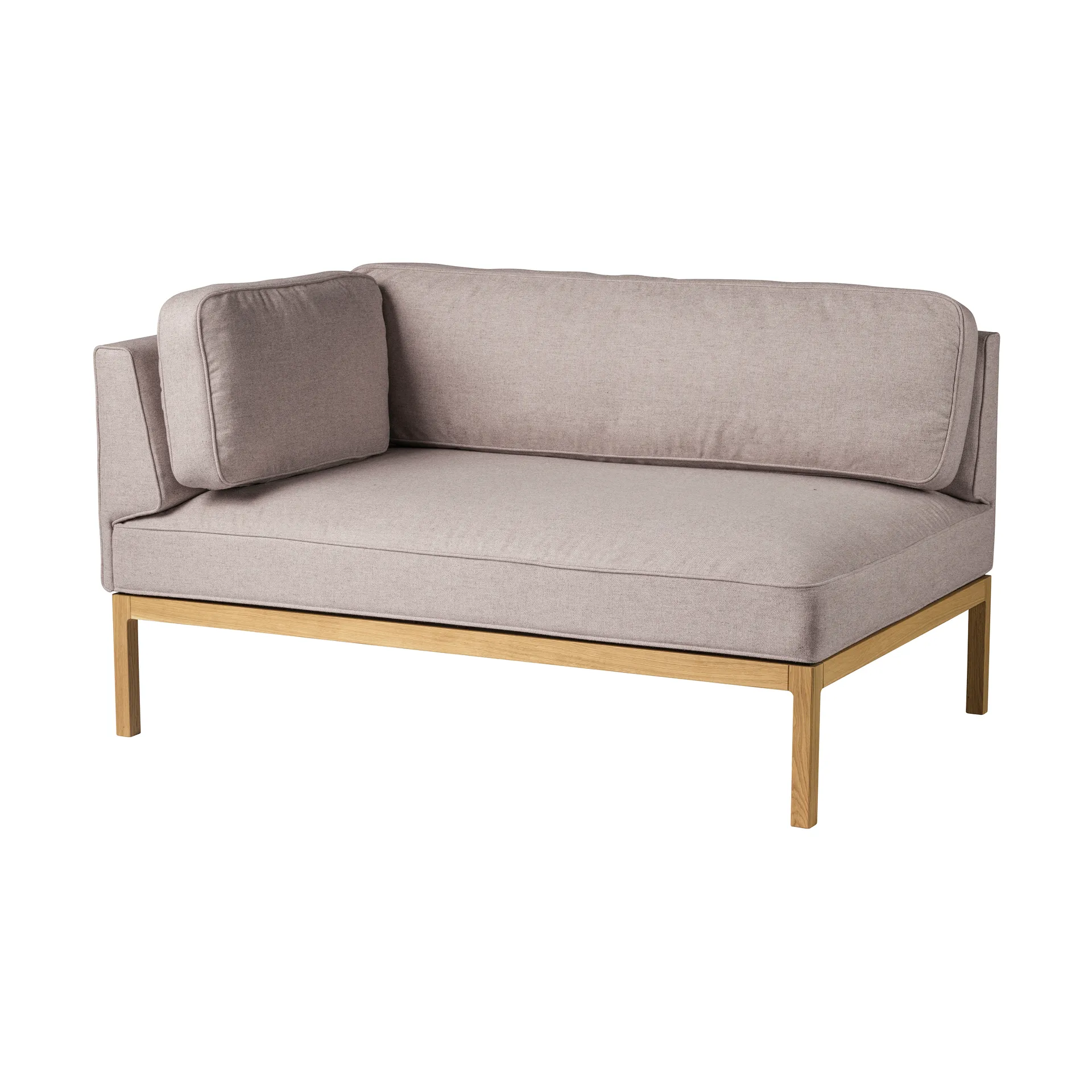 L37 7-9-13 bankmodule linkerhoek 130 cm, Stone-gelakt eiken FDB Møbler