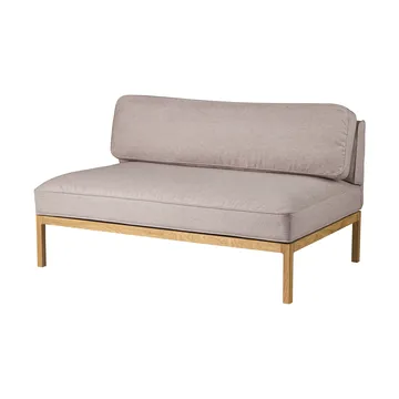 L37 7-9-13 bankmodule middendeel 130 cm - Stone-gelakt eiken - FDB Møbler
