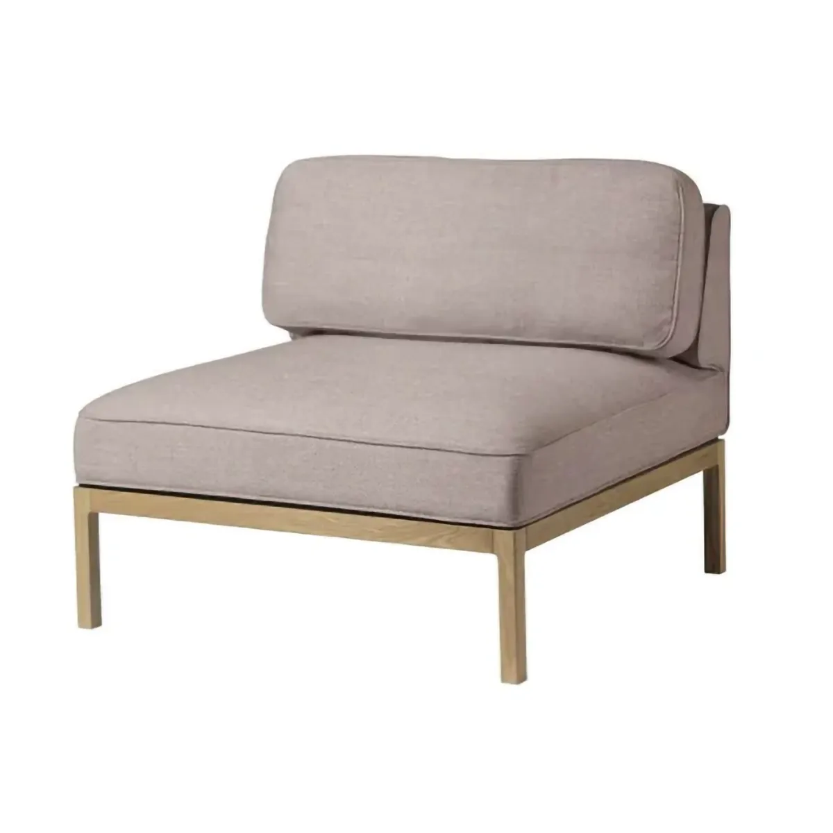 L37 7-9-13 bankmodule middendeel 90 cm, Stone-gelakt eiken FDB Møbler