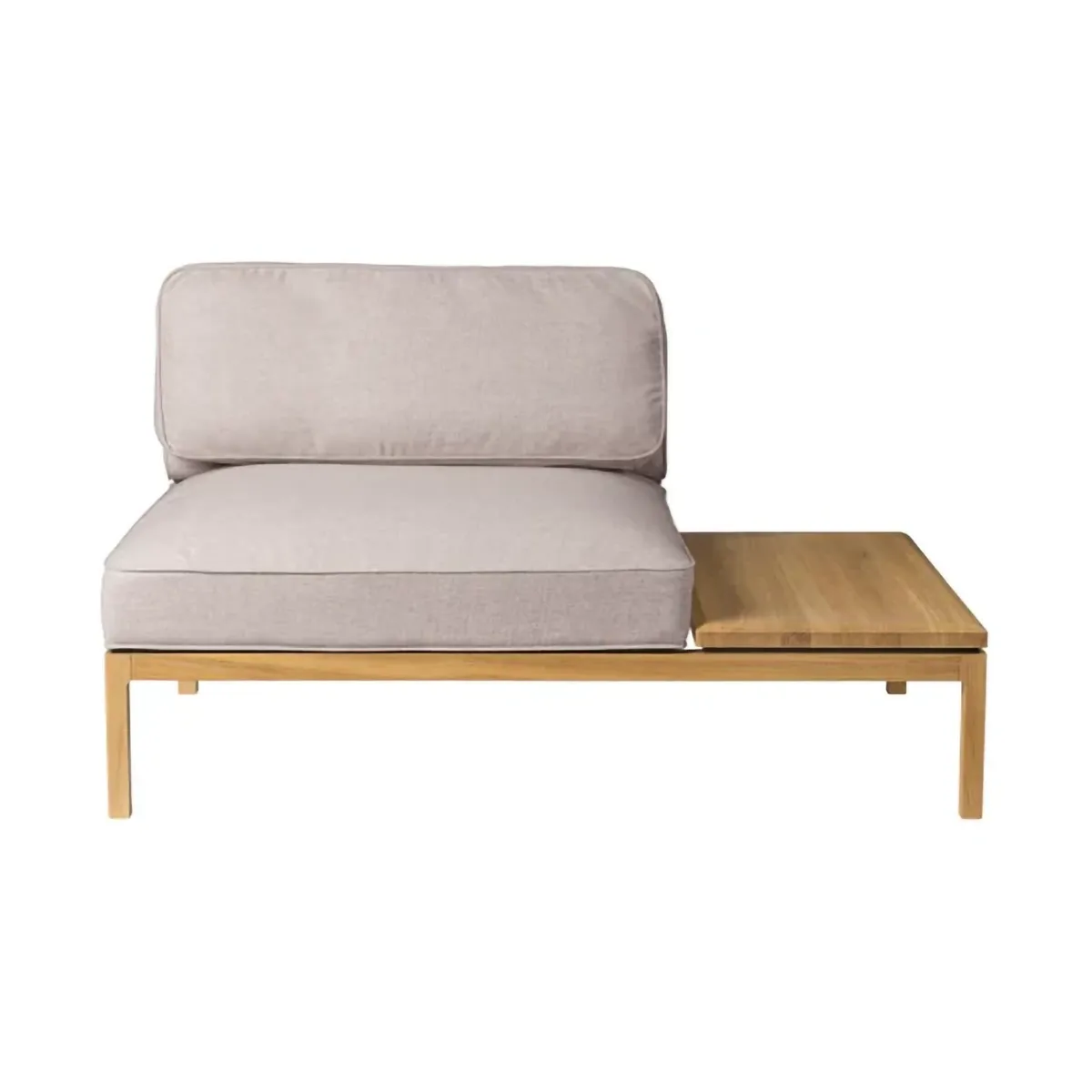 L37 7-9-13 bankmodule tafel rechts 130 cm, Stone-gelakt eiken FDB Møbler