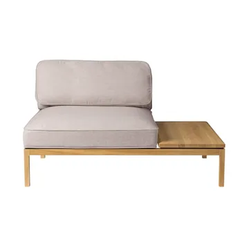 L37 7-9-13 bankmodule tafel rechts 130 cm - Stone-gelakt eiken - FDB Møbler