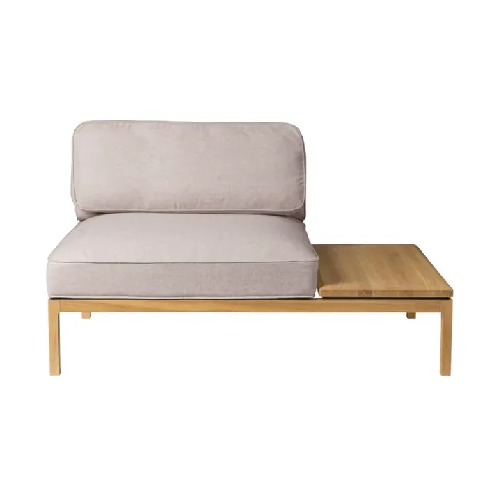 L37 7-9-13 bankmodule tafel rechts 130 cm - Stone-gelakt eiken - FDB Møbler