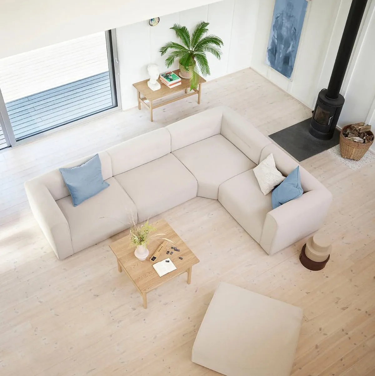 L44 Mols bankmodule middendeel, Beige FDB Møbler
