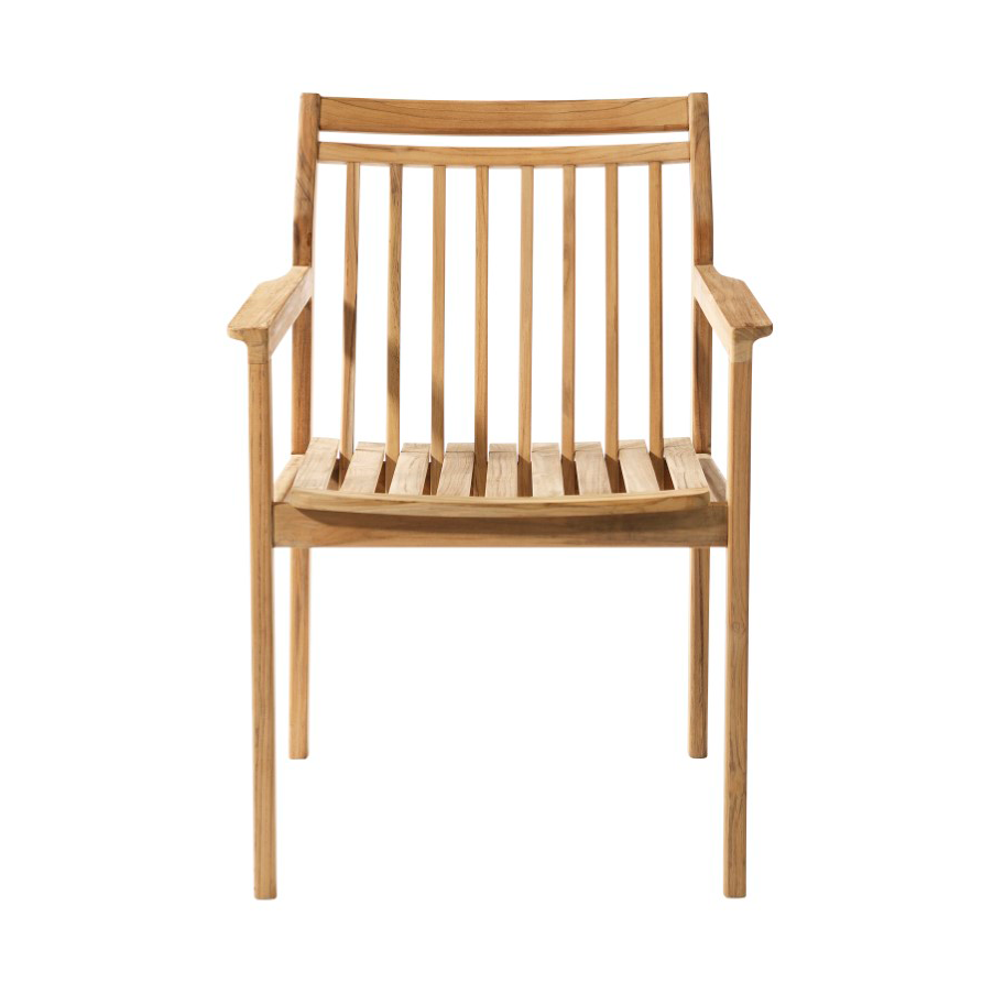 FDB Mobler M1 Samen tuinstoel Teak-nature oiled | Scandinavisch Interieur | Tuinstoelen | Bruin