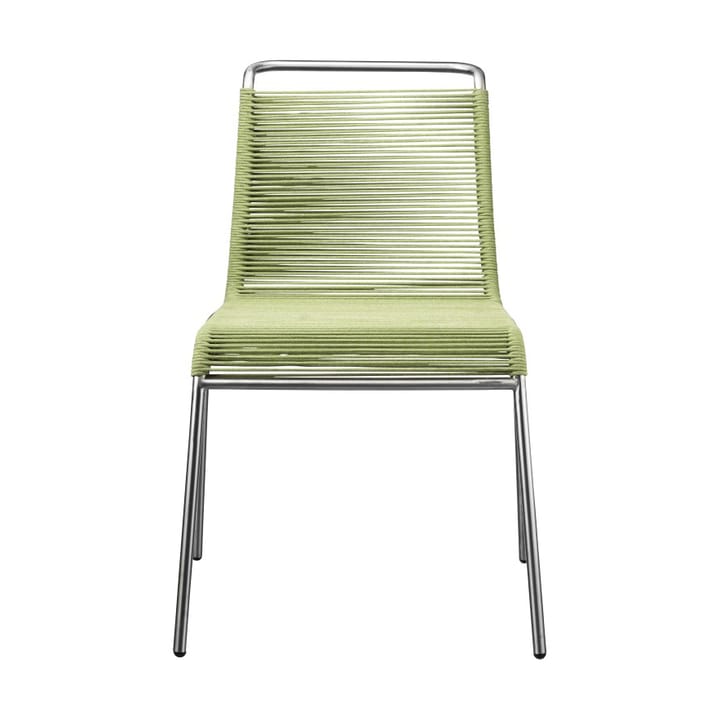 M20 Teglgård Cord Chair stoel - Green mixed-stainless steel - FDB Møbler