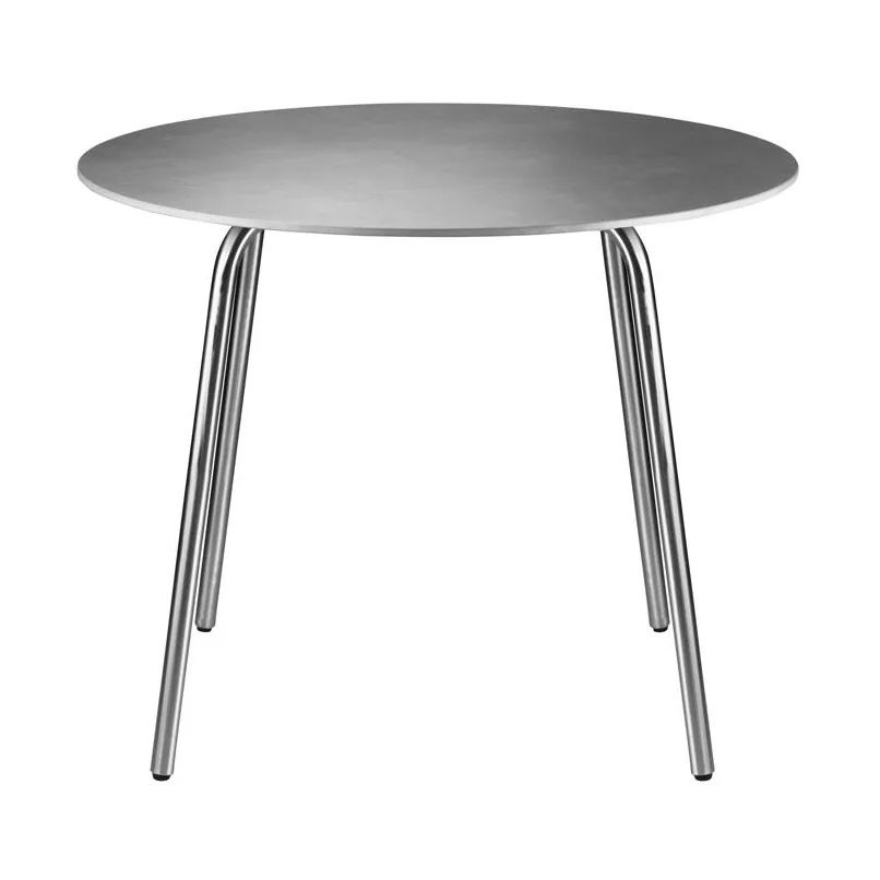 M21 Teglgård tuintafel Ø90 cm, Stone-stainless steel FDB Møbler