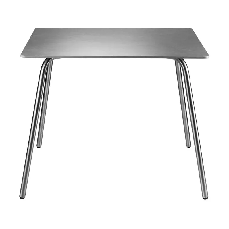 FDB Mobler M21 Teglgård tuintafel 90x90 cm Stone-stainless steel