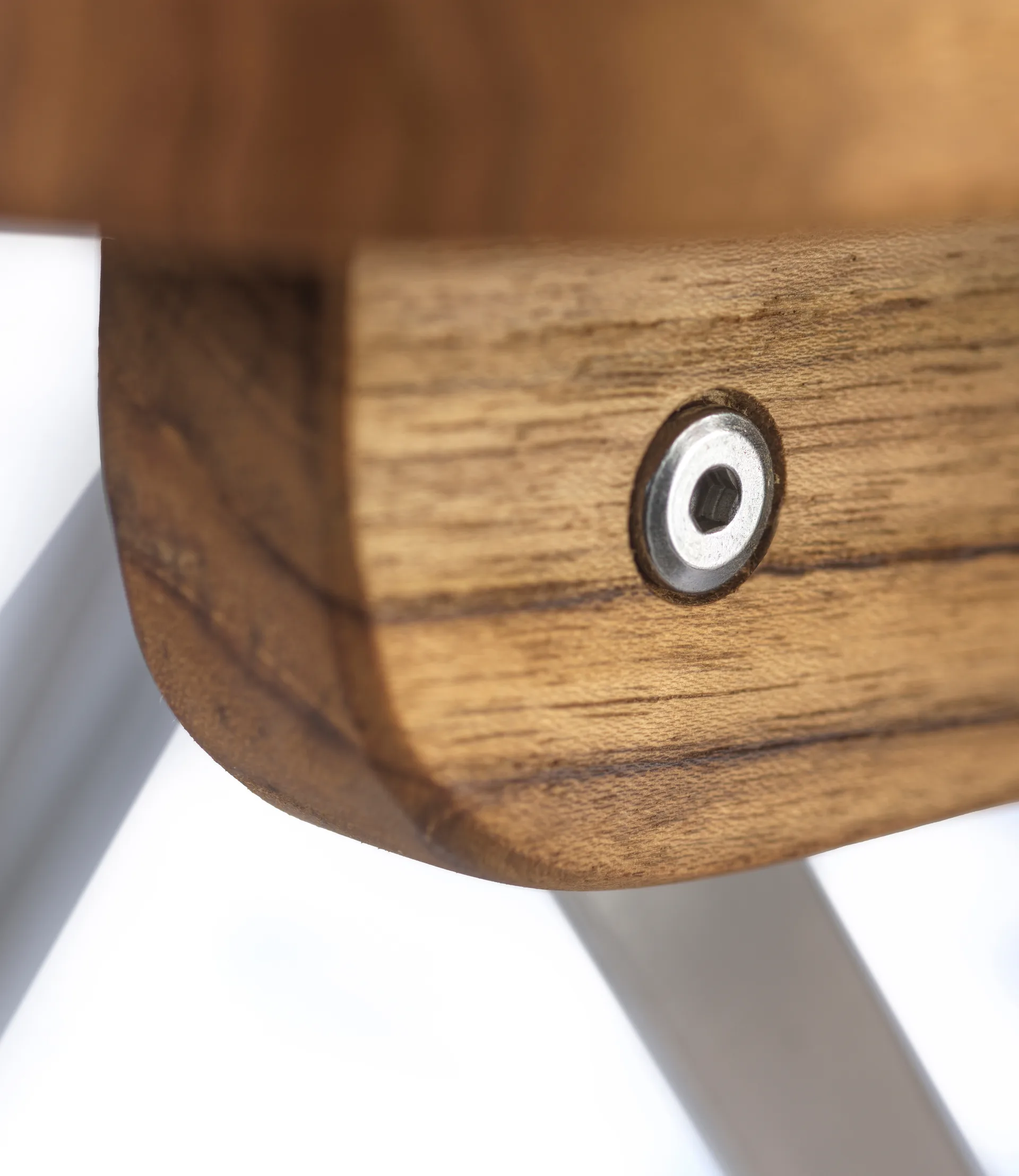 M23 Lilleø balkonstoel, Teak-roestvrij staal FDB Møbler