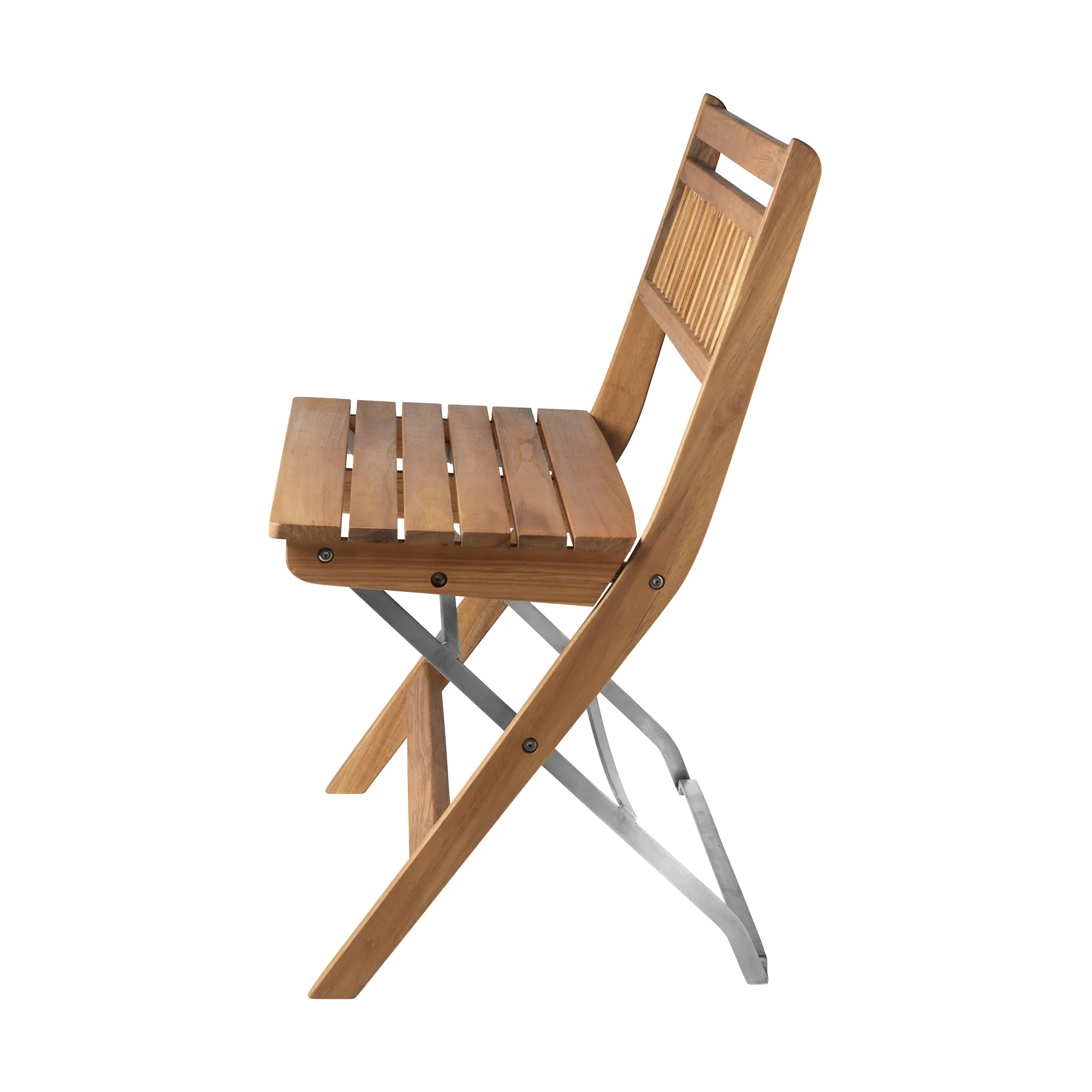 M24 Lilleø balkonbank, Teak-roestvrij staal FDB Møbler