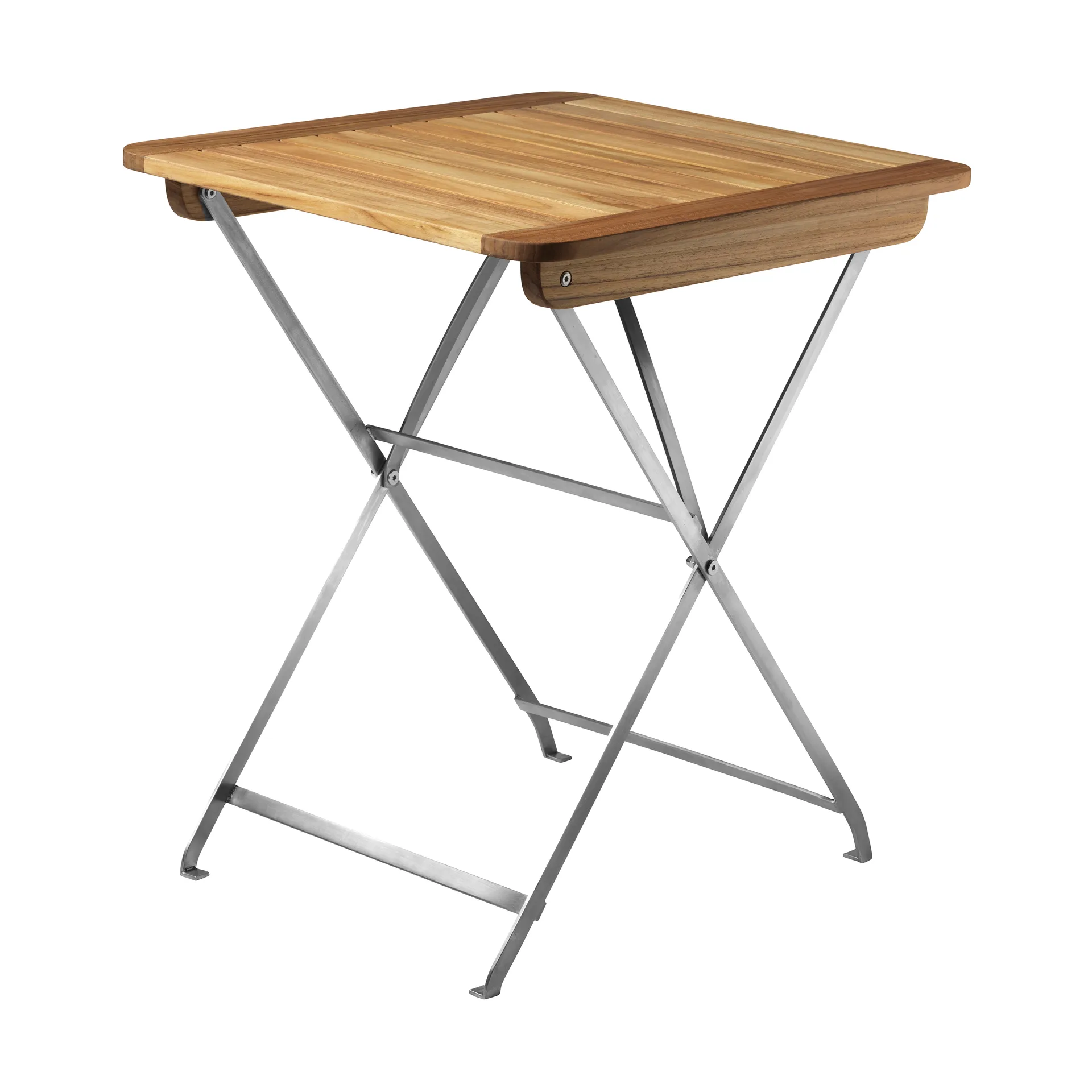 M26 Lilleø balkon tafel, Teak-roestvrij staal FDB Møbler