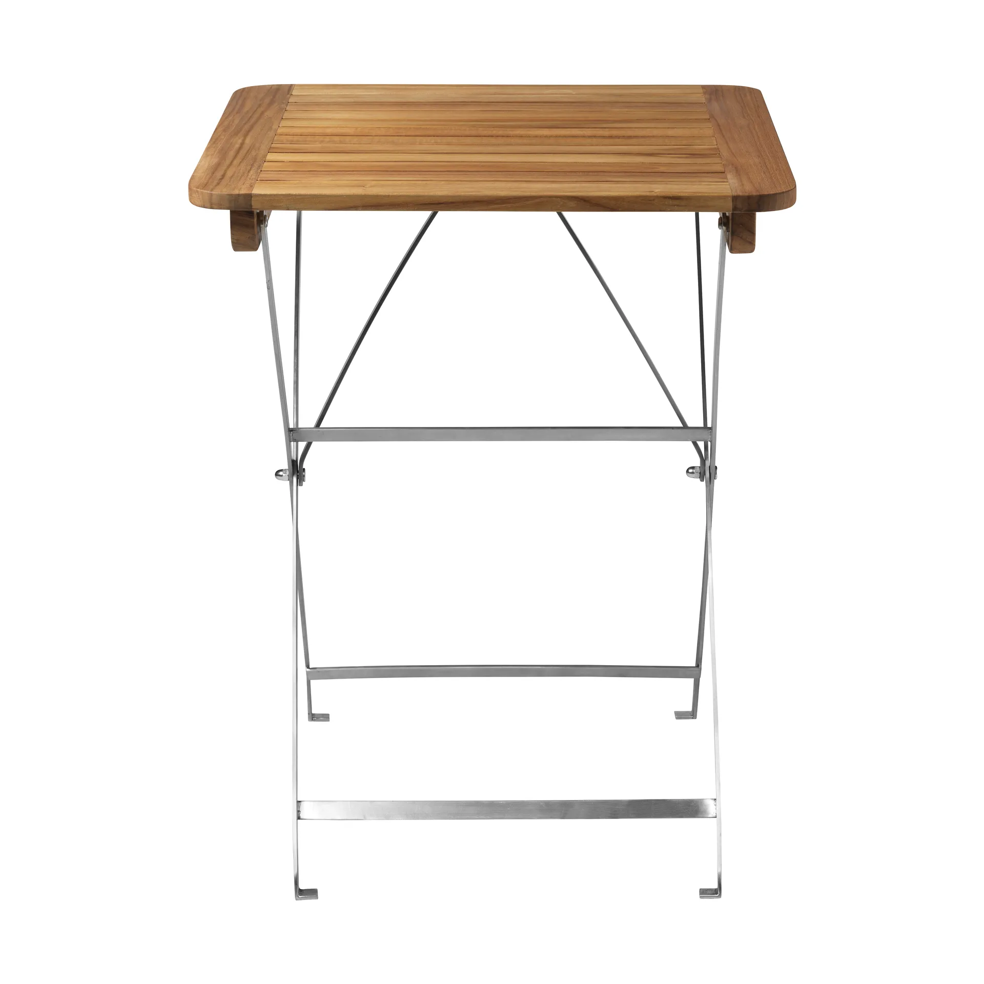 M26 Lilleø balkon tafel, Teak-roestvrij staal FDB Møbler