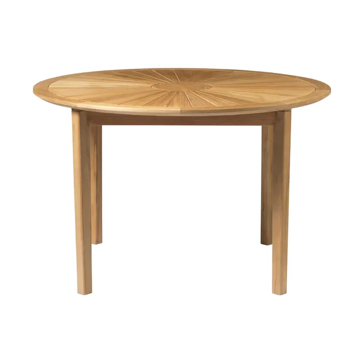 M27 Sammen tuintafel Ø120 cm - Teak massiv geolied - FDB Møbler