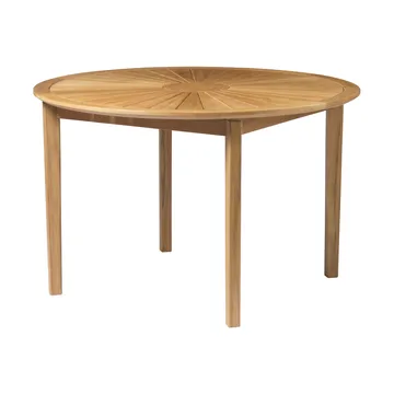 M27 Sammen tuintafel Ø120 cm - Teak massiv geolied - FDB Møbler