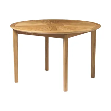 M27 Sammen tuintafel Ø120 cm - Teak massiv geolied - FDB Møbler