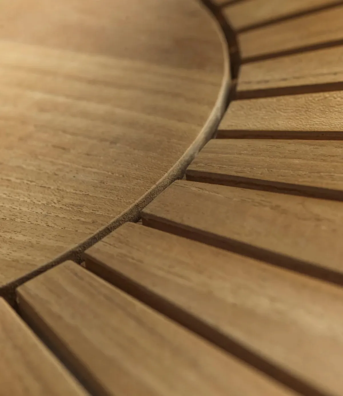 M27 Sammen tuintafel Ø120 cm, Teak massiv geolied FDB Møbler