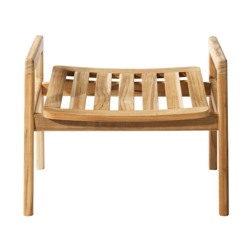 FDB Mobler M7 Sammen voetenbank Teak-nature oiled | Scandinavisch Interieur | Bruin