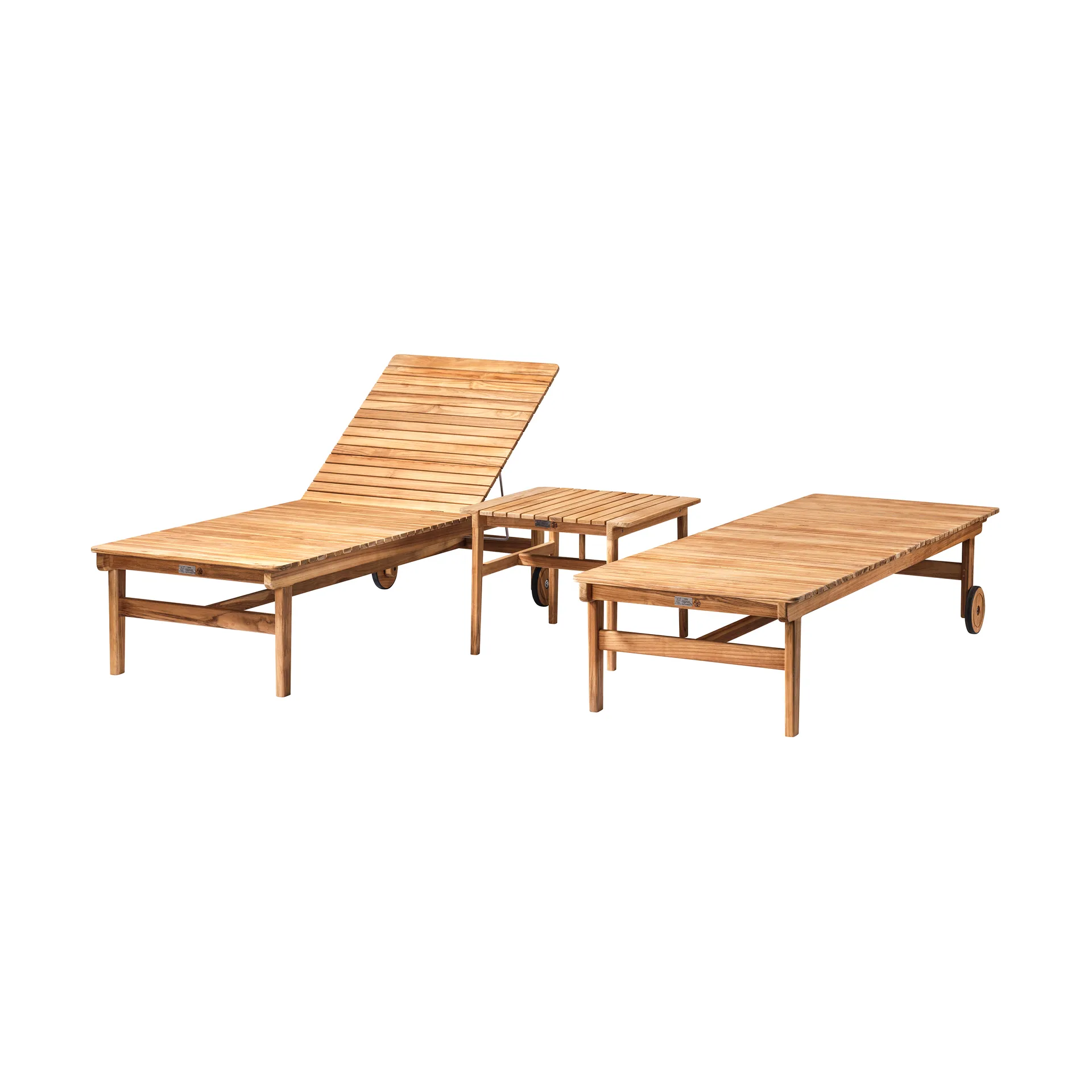 M8 Samen zonnestoel, Teak-nature oiled FDB Møbler